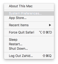 How To Share Internet From Mac OS X To Arduino Yun Open System Preferences